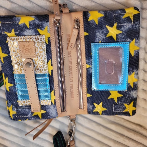 Consuela Starry Blue and Yellow Crossbody Bag - Picture 4 of 4
